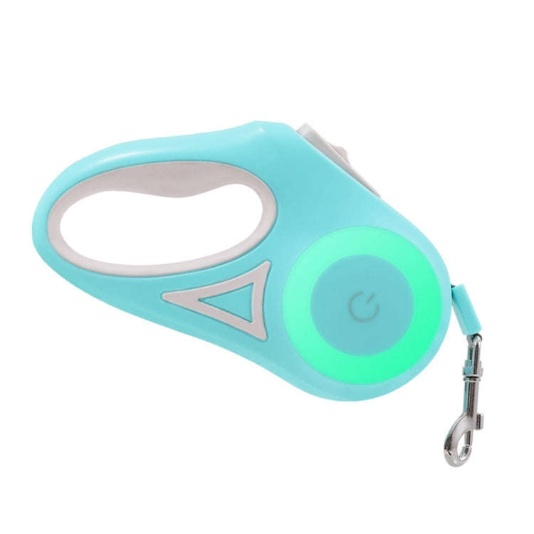 LED Light Luminous Pet Dog Leash Automatic Retractable Dog Walking Leash, Color: 3m Green