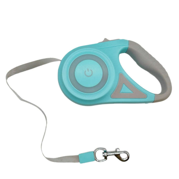 LED Light Luminous Pet Dog Leash Automatic Retractable Dog Walking Leash, Color: 5m Green
