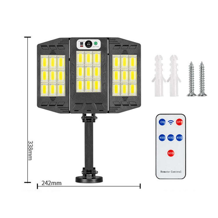 E-SMARTER W796-4 Solar Induction Courtyard Wall Light Smart Outdoor Lamp With Remote Control