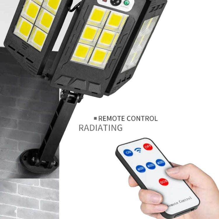 E-SMARTER W796-2 Solar Induction Courtyard Wall Light Smart Outdoor Lamp With Remote Control