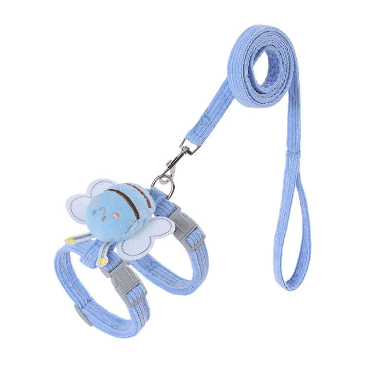 Cats Leash Anti-breakaway Outdoor Adjustable Chest Back Cats Leash, Size: S(Blue)