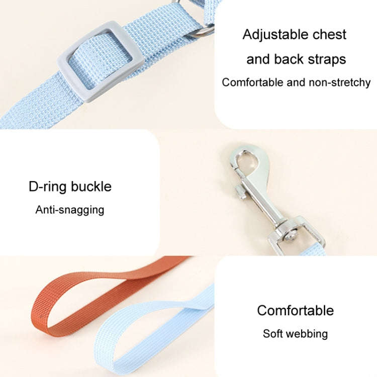 Pet Puppy Dog Leash Vest Teddy Chest Belt Chain Dog Walking Leash, Size: L(Green)