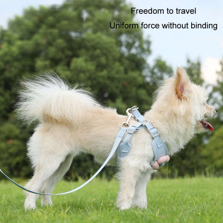 Pet Puppy Dog Leash Vest Teddy Chest Belt Chain Dog Walking Leash, Size: XL(Green)