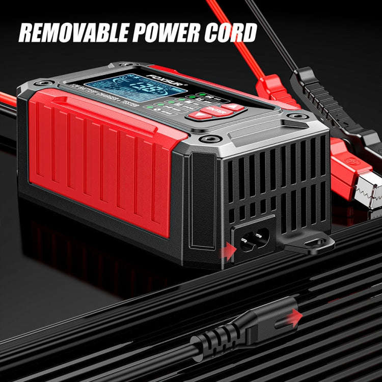 FOXSUR Cars Motorcycles 12V Lithium Cattery Charger With Battery Detection(UK Plug)