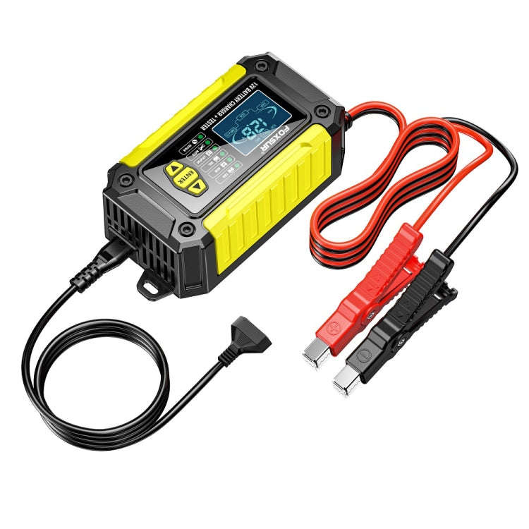 FOXSUR Cars Motorcycles 12V Lithium Cattery Charger With Battery Detection(US Plug)