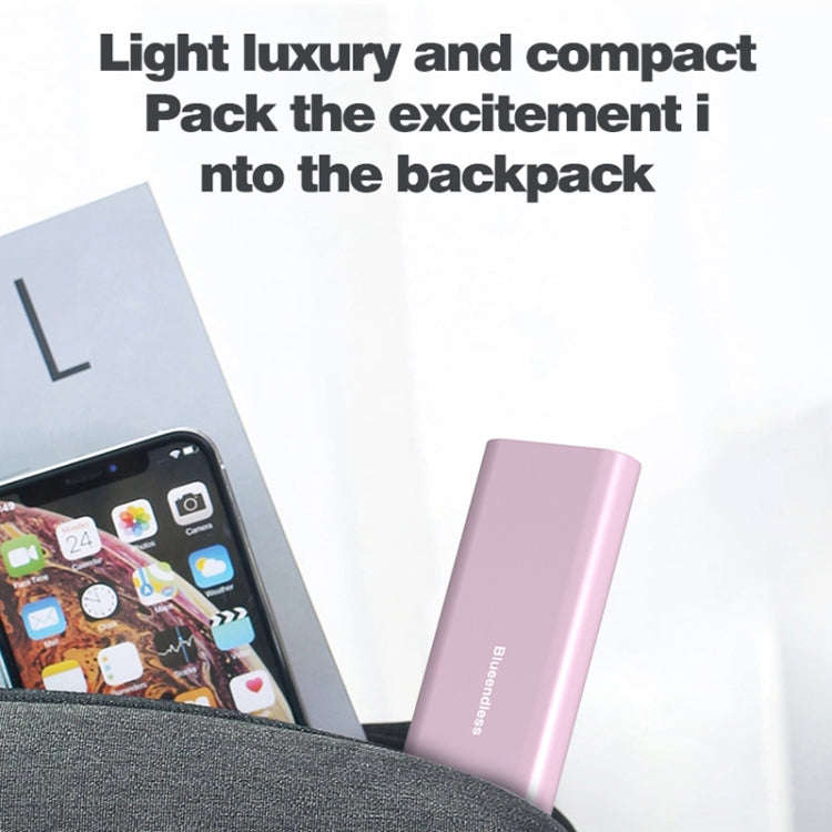 Blueendless M2815SN M.2 Dual Protocol Type-C 3.1 Mobile Hard Disk Box Laptop External SSD(Pink)