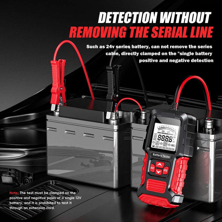 FOXSUR Automobile Motorcycle Battery Voltage Capacity Tester