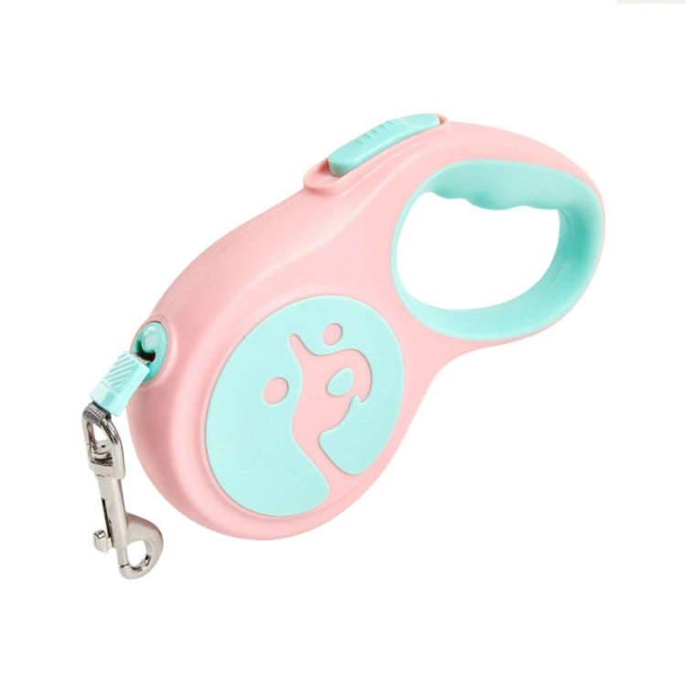 5m Small And Medium Dog Walking Leash Automatic Retractable Portable Pet Leash(Pink)