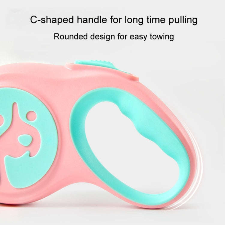 5m Small And Medium Dog Walking Leash Automatic Retractable Portable Pet Leash(Pink)