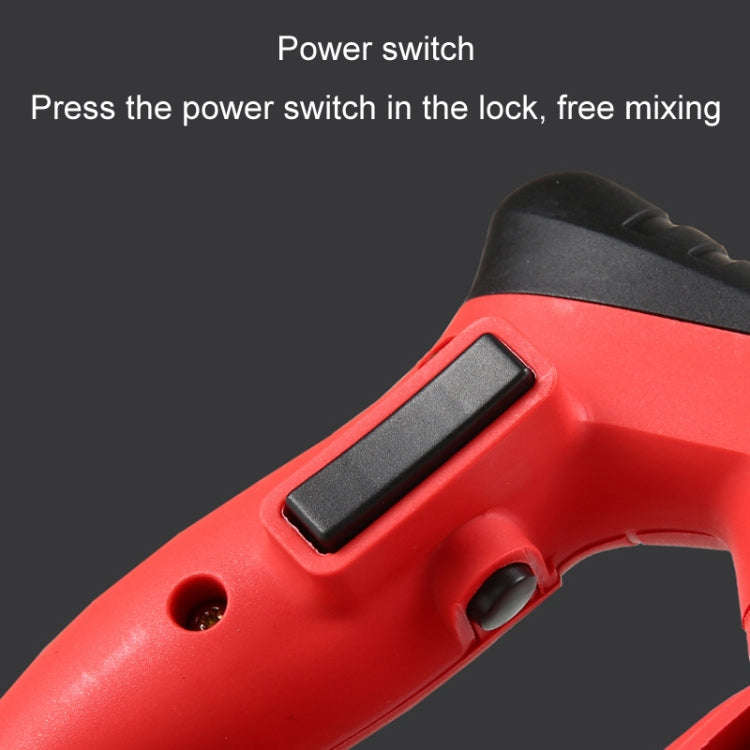 AOTUO 220V High Power Industrial Grade Electrical Mixer Handheld Concrete Paint Mixer(EU Plug Red)
