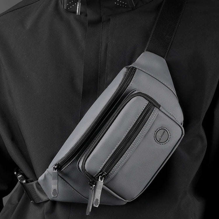 WEPOWER Leisure Sports Outdoor Messengers Bag Large Capacity Chest Bag(Grey)