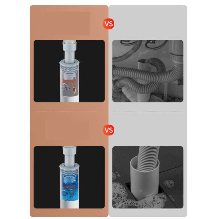 Silicone Sewer Pipe Deodorizing Seal Ring Sewer Seal Stopper For 50mm Pipe