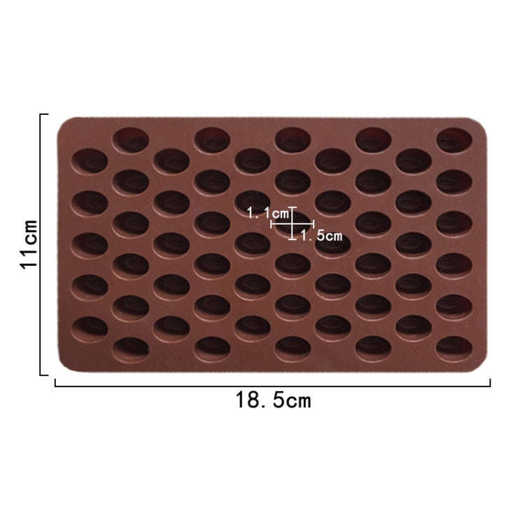 Mini Silicone Candy Chocolate Mold DIY Baking Tools(Chocolate Color)