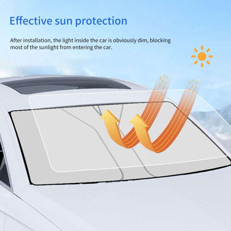 Car Windshield Sun Protection Heat Insulation Special-shaped Sunshade, Size: Large