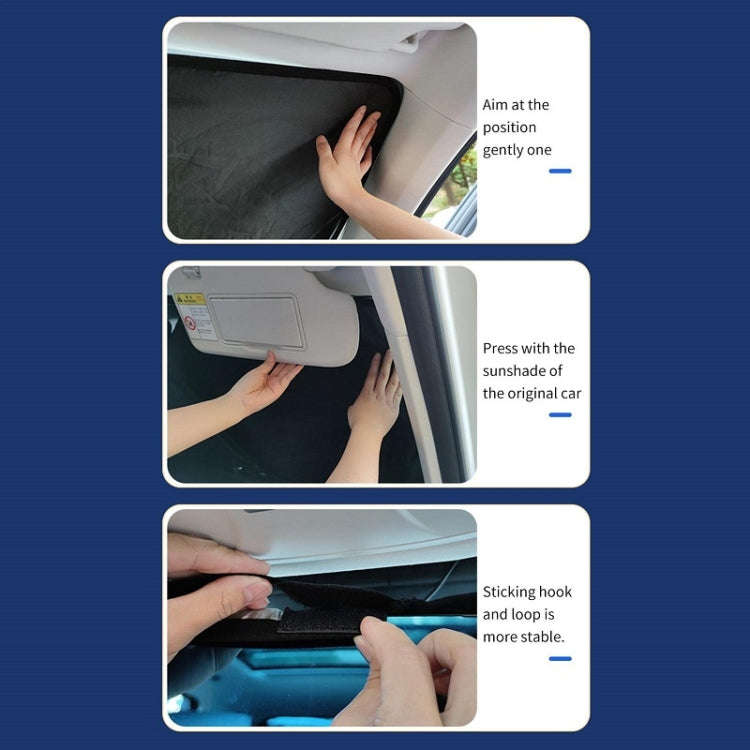 Car Windshield Sun Protection Heat Insulation Special-shaped Sunshade, Size: Large