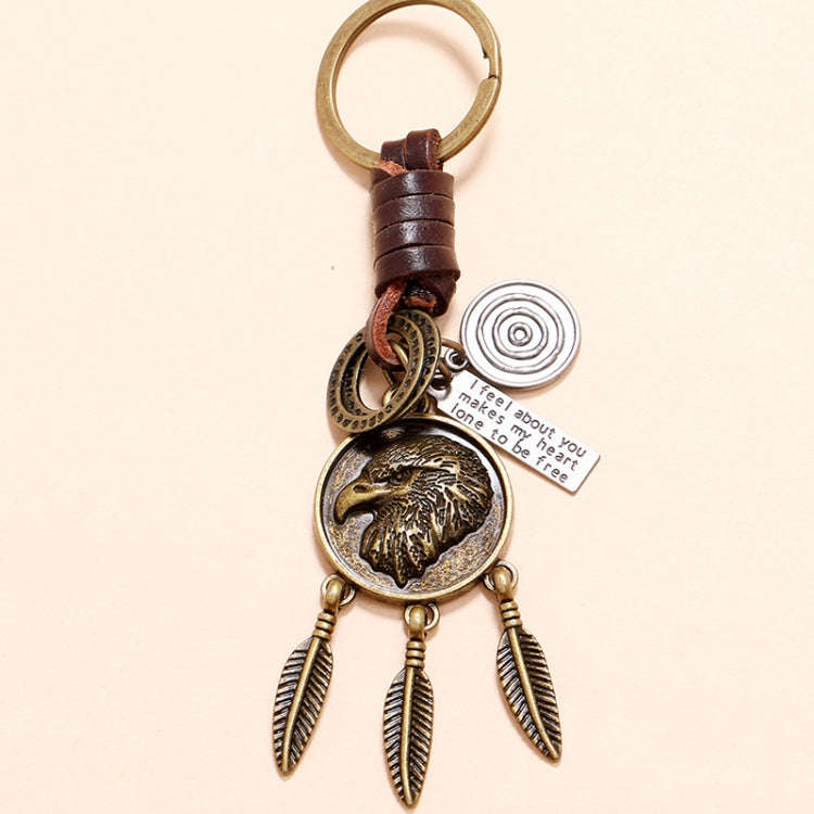 Eagle Retro Personality Pendant Simple Car Keychain Accessories