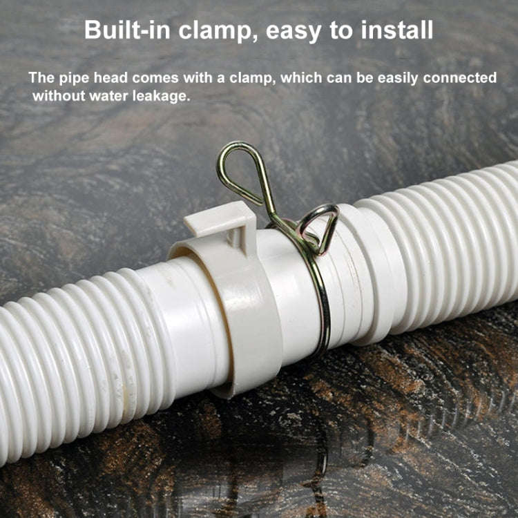 4m Diameter 32mm Extended Drain Hose for Washing Machine / Kitchen Basin / Bathtub