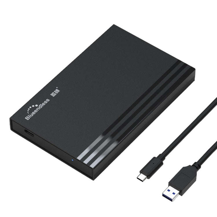 Blueendless MR23S 2.5-inch SATA Mobile Hard Disk Enclosure Tool-free Laptop External SSD, Spec: T...
