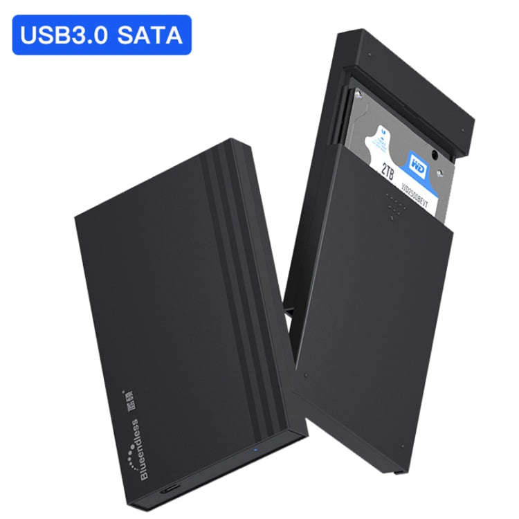 Blueendless MR23S 2.5-inch SATA Mobile Hard Disk Enclosure Tool-free Laptop External SSD, Spec: U...