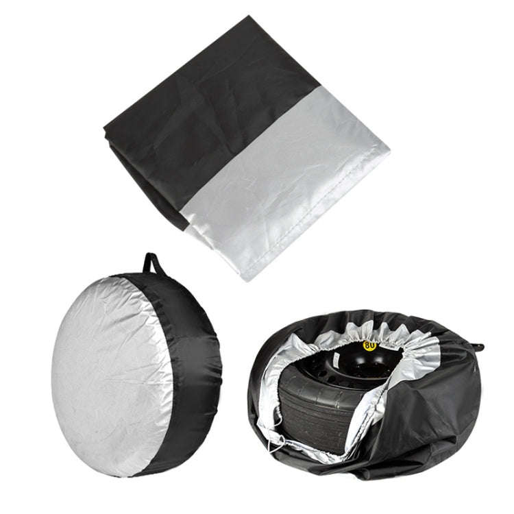 65x37cm 210D Oxford Cloth Car Waterproof Dirt-resistant Tire Protective Cover