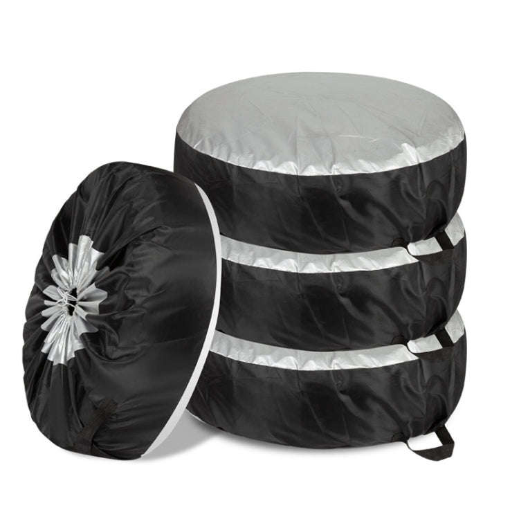4pcs 65x37cm 210D Oxford Cloth Car Waterproof Dirt-resistant Tire Protective Cover