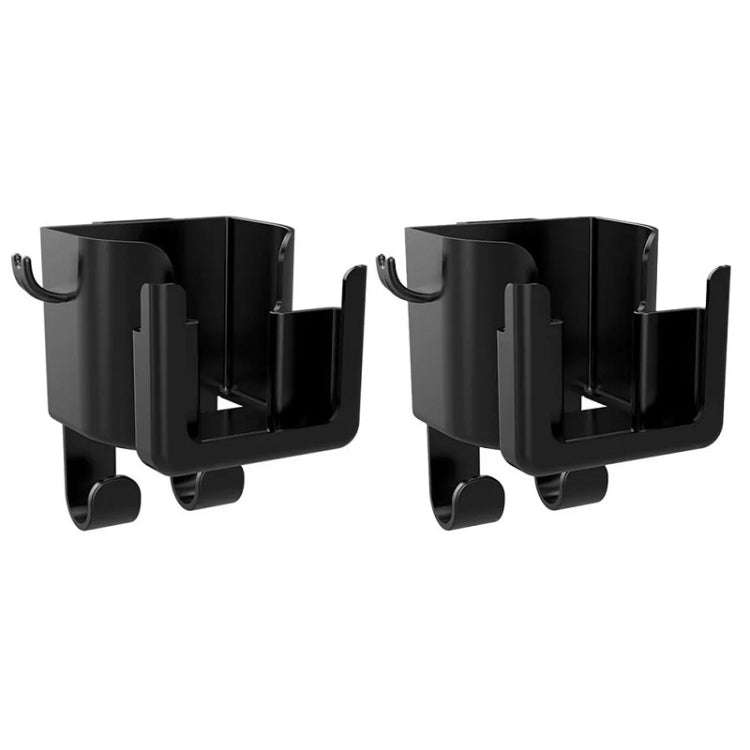 2pcs Car Multifunctional Cup Holder Storage Hook Mobile Phone Holder(Black)