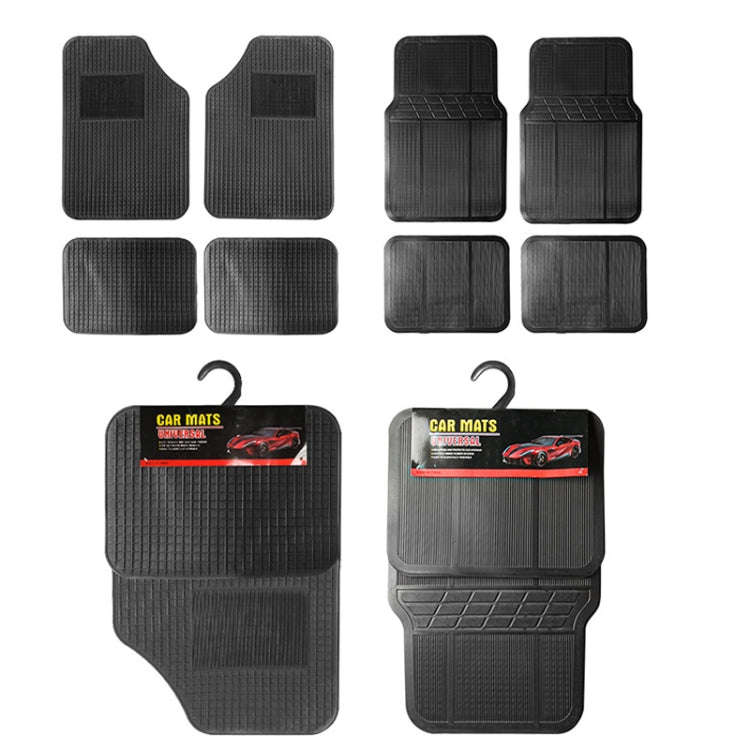 4pcs/Set Car PVC Anti-slip Waterproof Durable Floor Mats(Stripes)