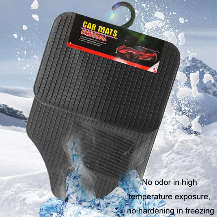4pcs/Set Car PVC Anti-slip Waterproof Durable Floor Mats(Square)