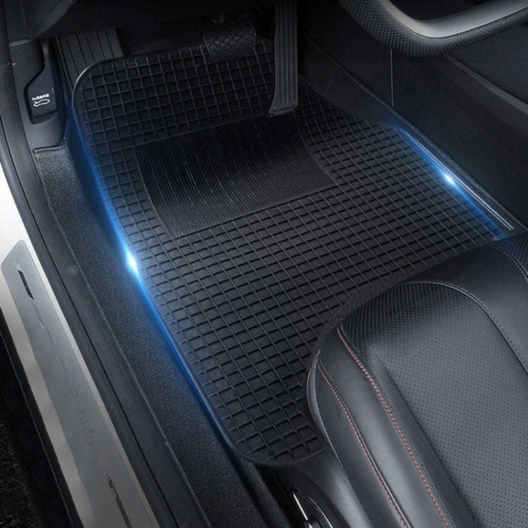 4pcs/Set Car PVC Anti-slip Waterproof Durable Floor Mats(Stripes)