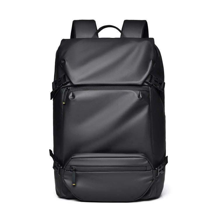 WEPOWER Men Double Shoulder Bag Large-capacity Computer Bag Traveling Backpack(Black)