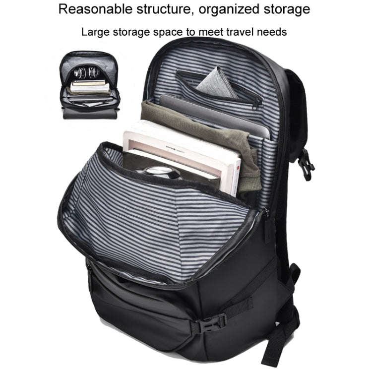 WEPOWER Men Double Shoulder Bag Large-capacity Computer Bag Traveling Backpack(Black)