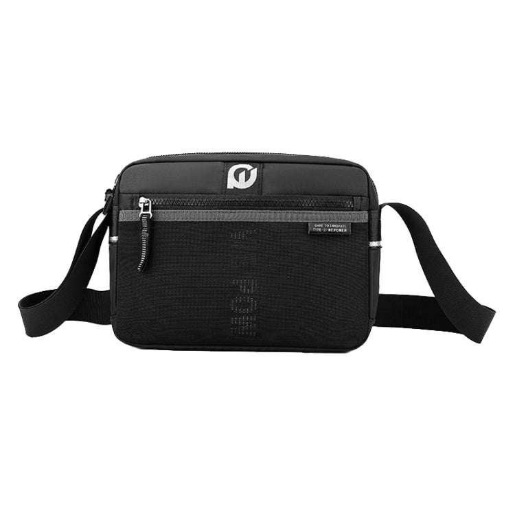 WEPOWER Men Outdoor Casual Nylon Crossbody Bag Single Shoulder Satchel(Black)