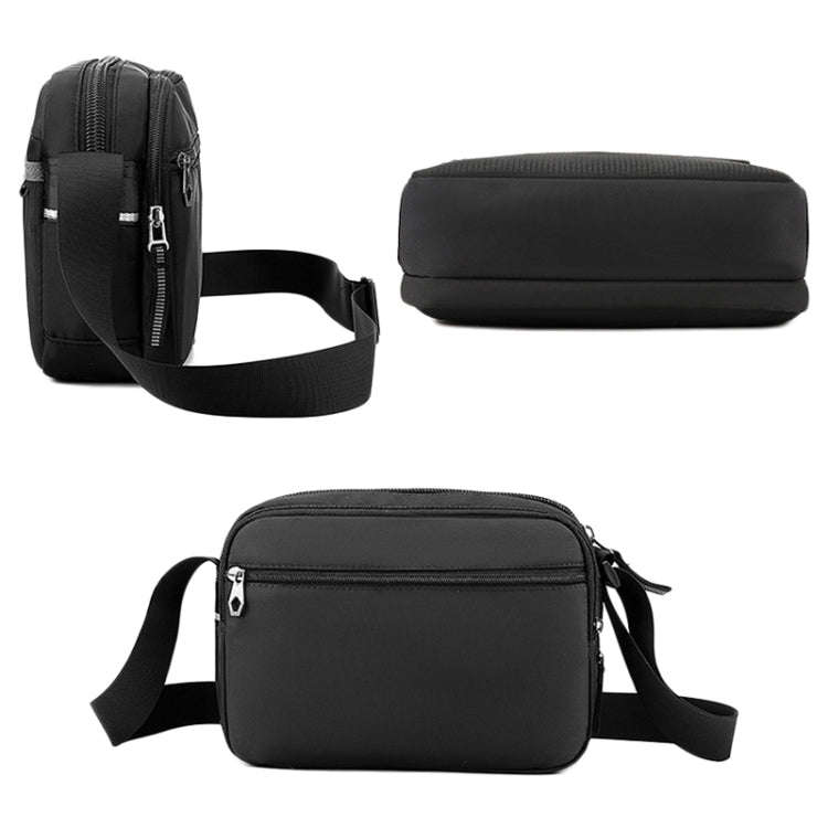 WEPOWER Men Outdoor Casual Nylon Crossbody Bag Single Shoulder Satchel(Grey)
