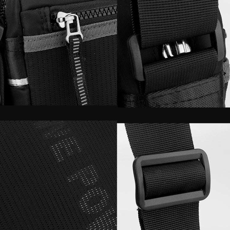 WEPOWER Men Outdoor Casual Nylon Crossbody Bag Single Shoulder Satchel(Black)