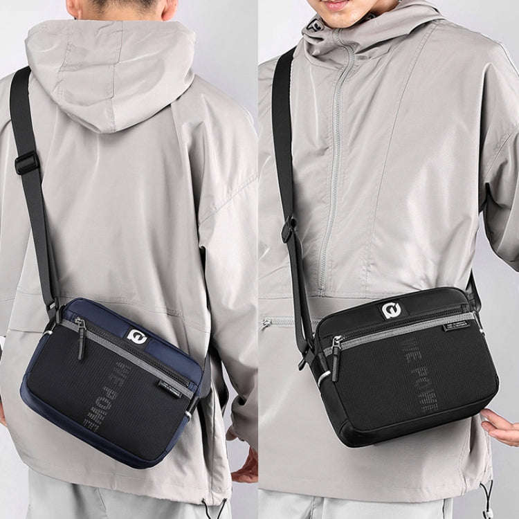 WEPOWER Men Outdoor Casual Nylon Crossbody Bag Single Shoulder Satchel(Grey)