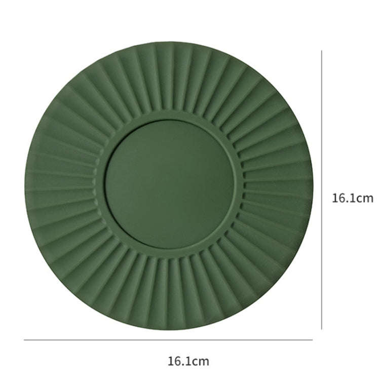 Household Silicone Heat Insulation Mat Kitchen High Temperature Resistant Baking Placemats(White)