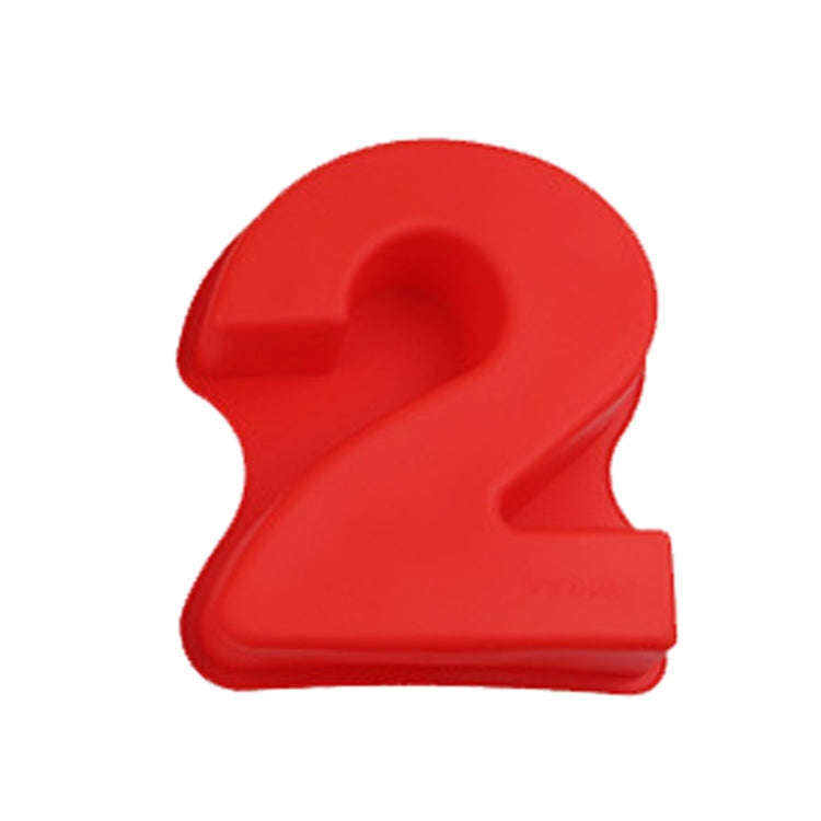 Digital Silicone Cake Baking Mold DIY Making Cookie Mould, Specification: Number 2