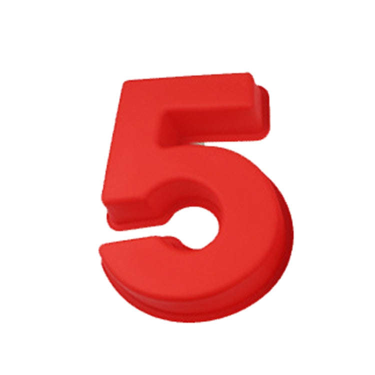 Digital Silicone Cake Baking Mold DIY Making Cookie Mould, Specification: Number 5