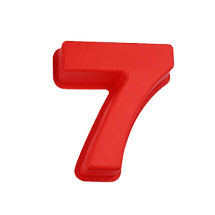 Digital Silicone Cake Baking Mold DIY Making Cookie Mould, Specification: Number 7