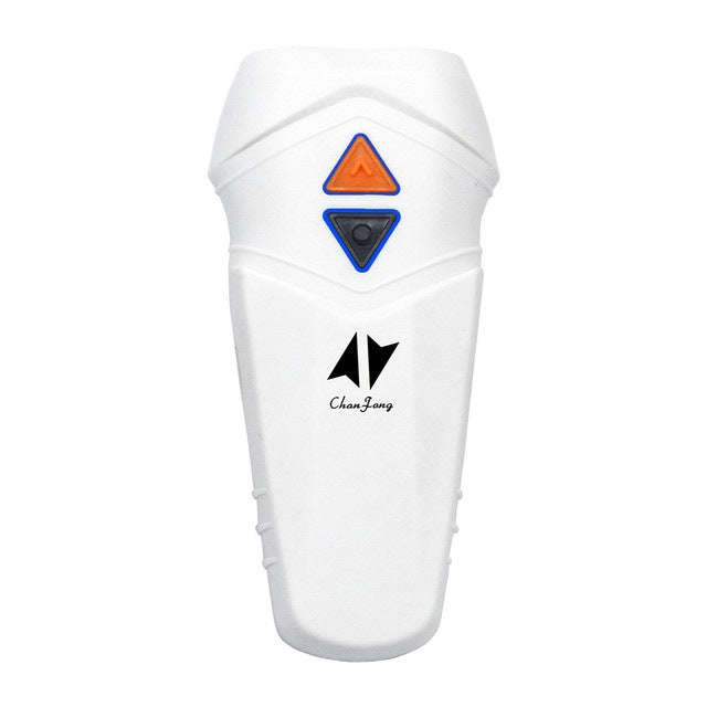 Chanfong Ultrasonic Handheld Dog Repeller Portable Dual Probe High Power Stop Barker(White)
