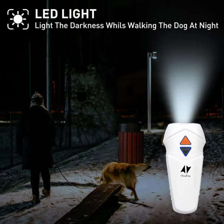 Chanfong Ultrasonic Handheld Dog Repeller Portable Dual Probe High Power Stop Barker(White)