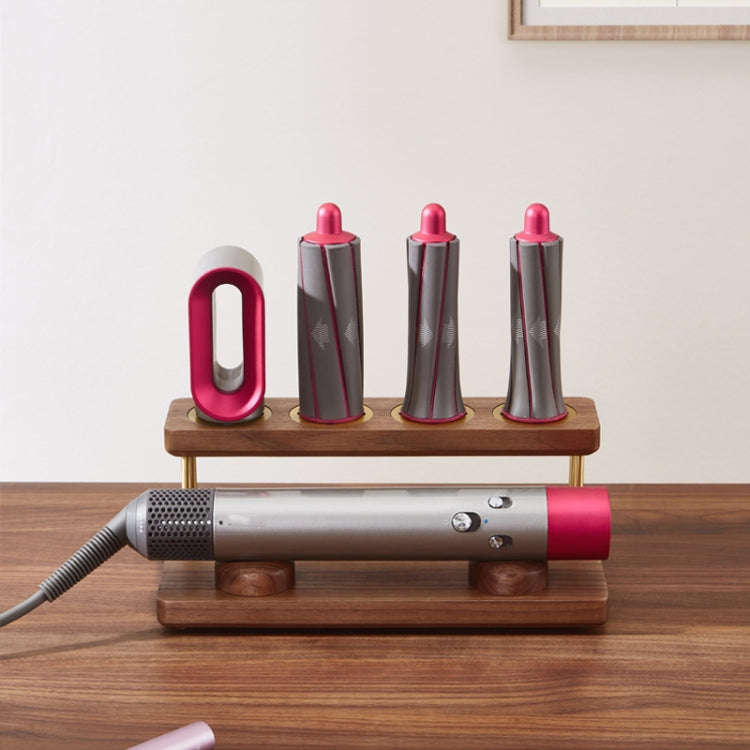 For Dyson Airwrap Walnut Storage Rack Countertop Bracket Organizer