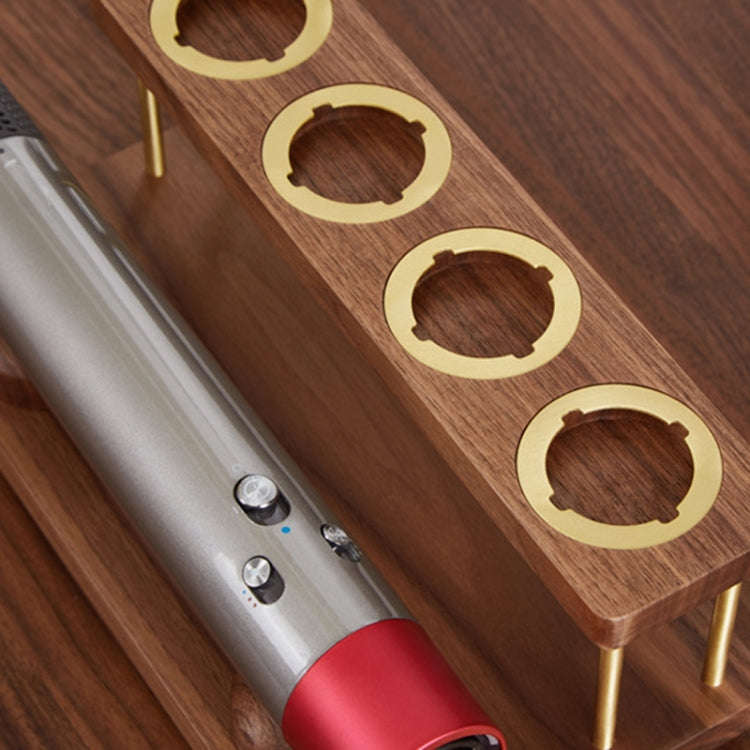 For Dyson Airwrap Walnut Storage Rack Countertop Bracket Organizer
