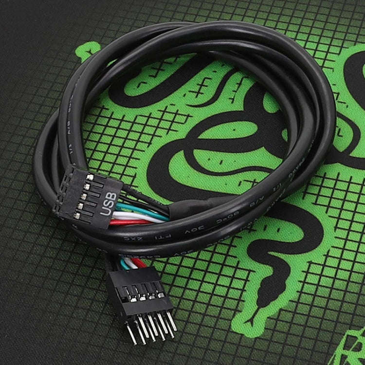 30cm Motherboard 9Pin USB2.0 Extension Cable 26AWG Double Shielded Cord