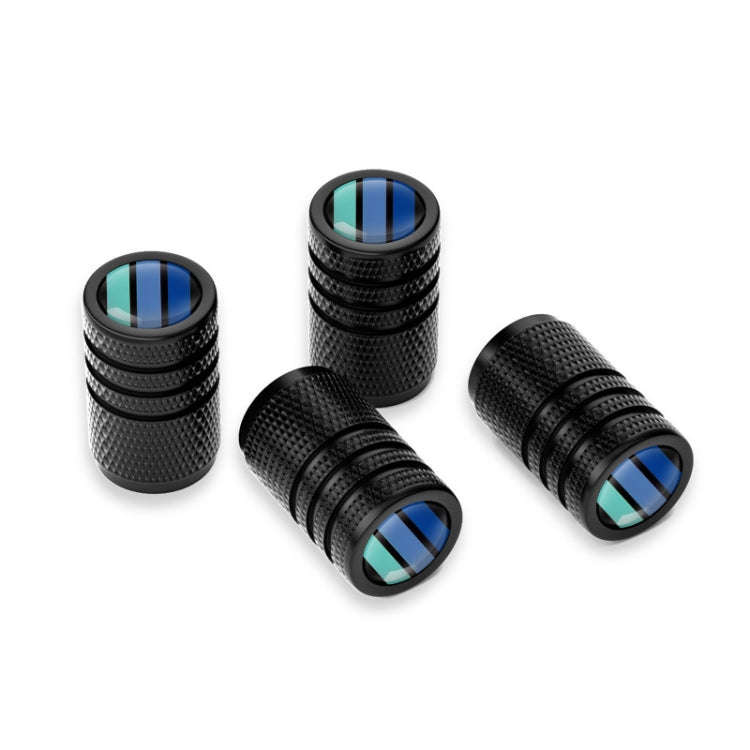 Aluminum Alloy Car Tire Decorative Valve Cap(Black)