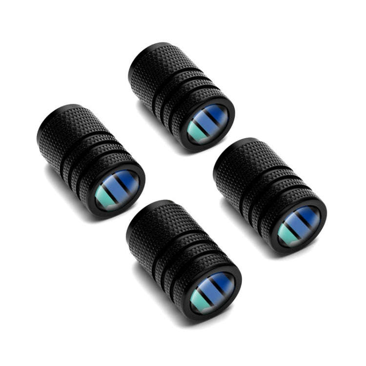 Aluminum Alloy Car Tire Decorative Valve Cap(Black)