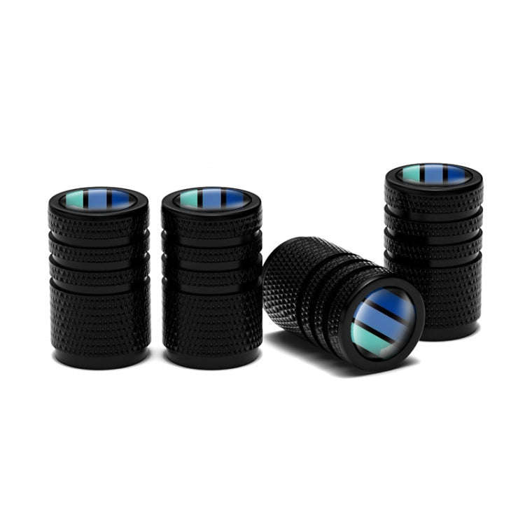 Aluminum Alloy Car Tire Decorative Valve Cap(Black)
