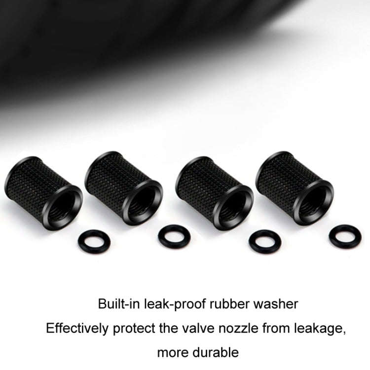 4pcs /Set Zinc Alloy Car Tire Modified Valve Cap(Silver)