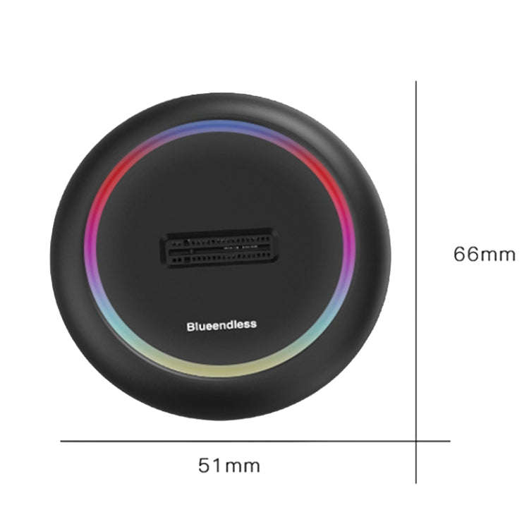 Blueendless SD03C M.2 NVMe / NGFF Dual-Protocol SSD Base With RGB Color Light, Spec: 2-in-1
