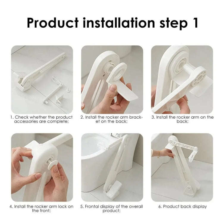 Foot Pedal Toilet Lid Lifter Touch Free Anti-dirty Toilet Seat Lifter Fits Most Toilets